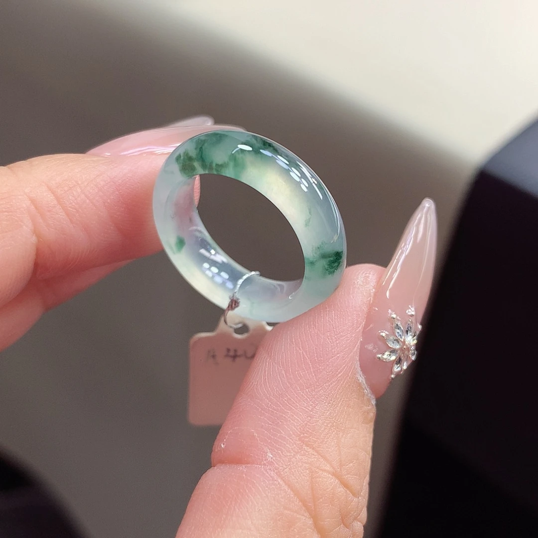 翡翠未镶嵌戒指13号