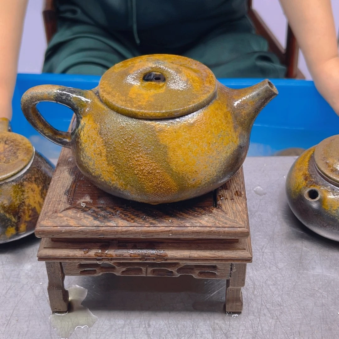 G***严茶壶紫砂宜兴紫砂底槽清柴烧350cc