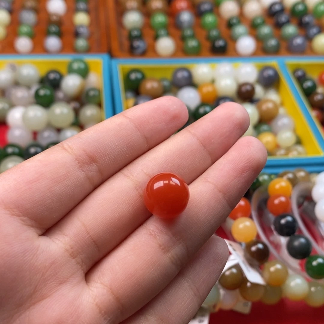 汉***人南红玛瑙福利南红单珠z12未镶嵌
