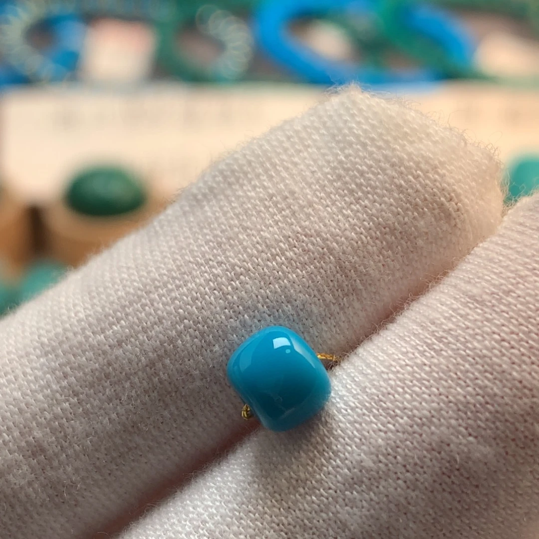 绿松石未镶嵌挂件6.3mm