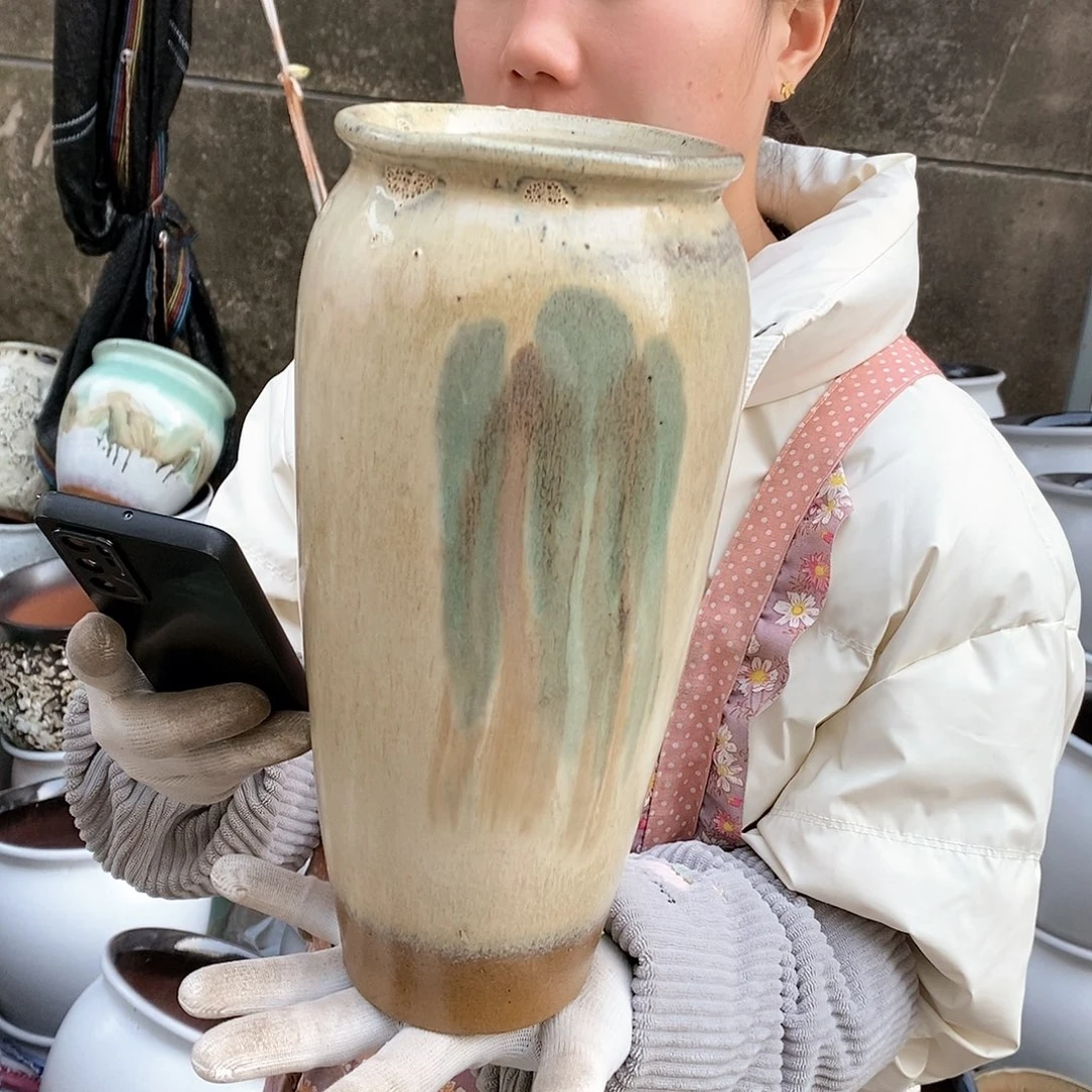 紫砂花盆瑕疵口12高30瑕疵