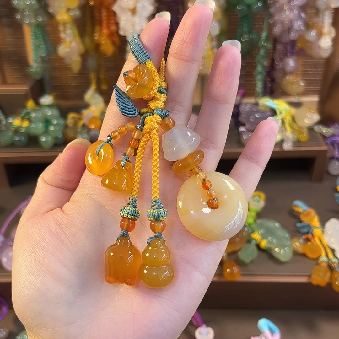 玛瑙/玉髓未镶嵌车挂