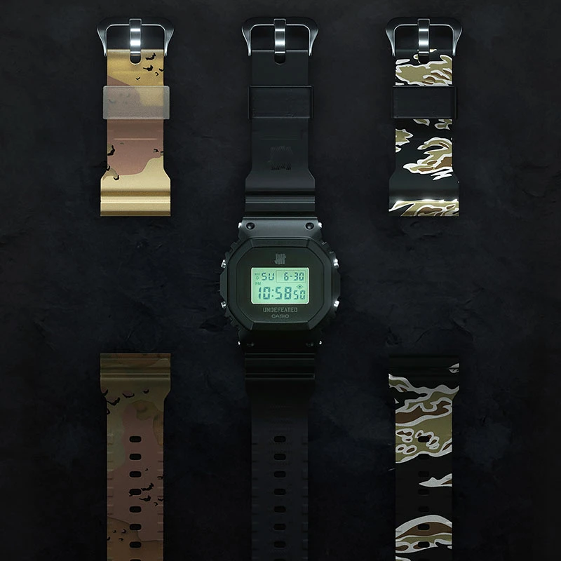 卡西欧手表【UNDEFEATED联名小方块】G-SHOCK潮流男表DWE-5600UD-1