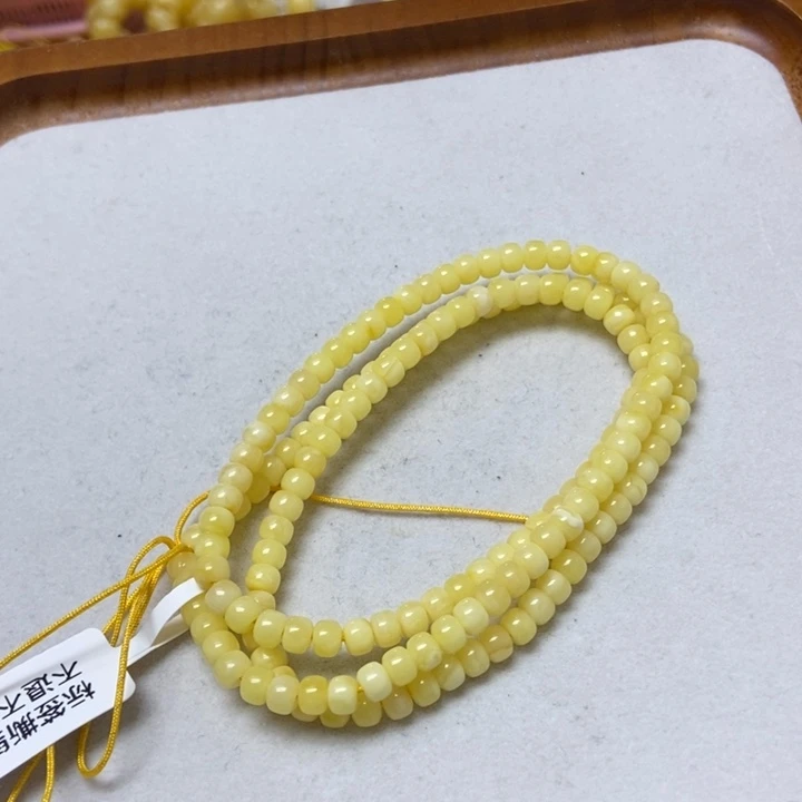 蜜蜡未镶嵌裸石手串