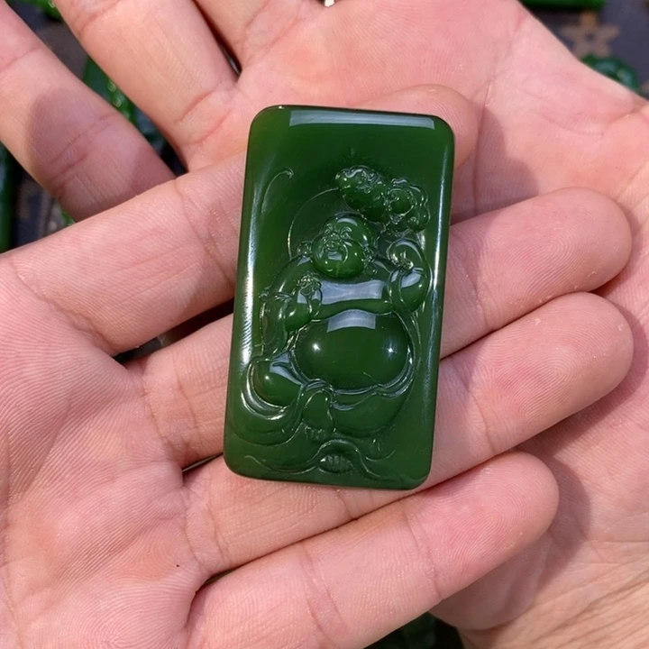 新***发和田玉未镶嵌吊坠(不含链)