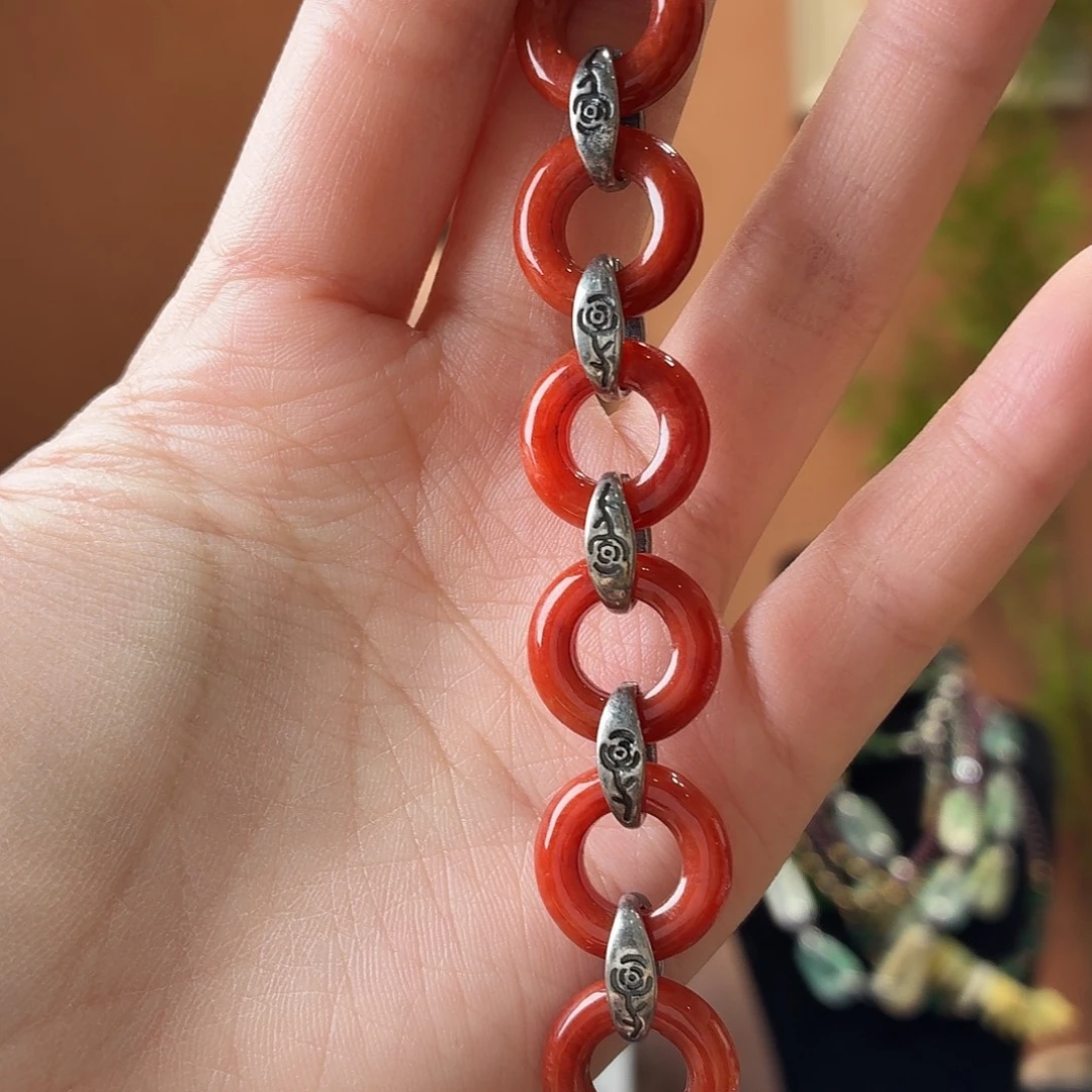 翡翠未镶嵌耳饰手串