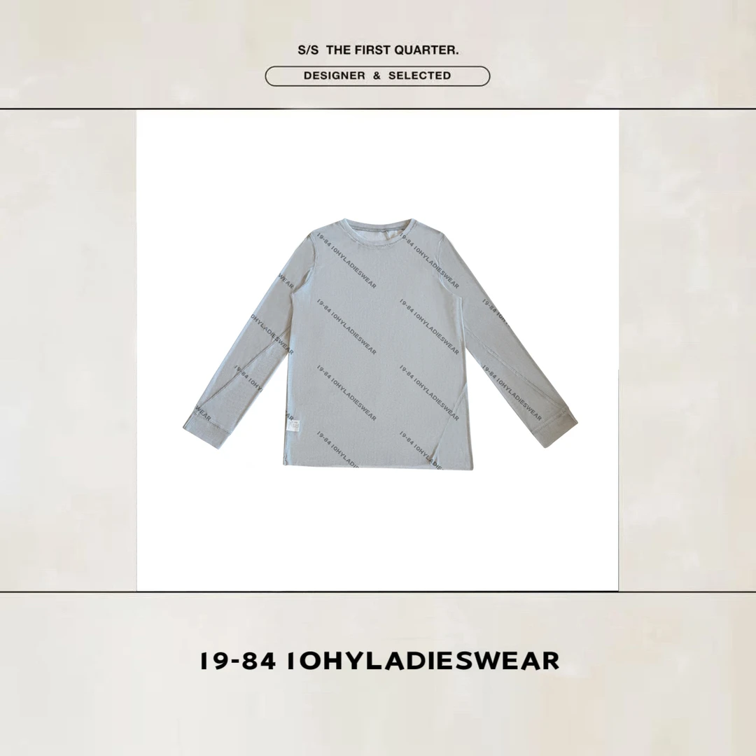 HYLADIESWEAR  『正肩T恤』薄款纯色内搭打底衫长袖圆领正肩上衣