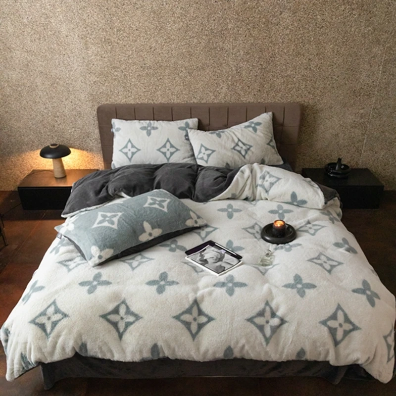 新款四叶花印花系列四件套