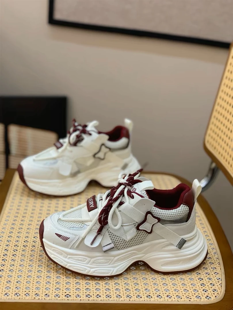 888-15-XZ红色新款时尚老爹鞋