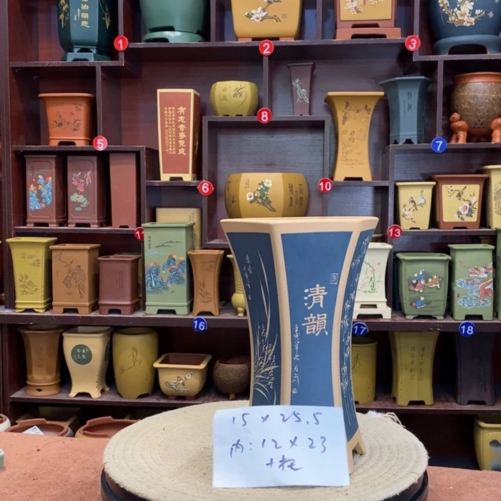 紫砂花盆紫砂陶艺