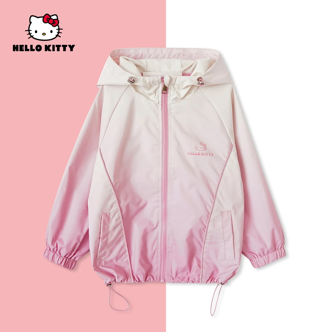 HelloKitty春季新款女童上衣中大时尚儿童休闲外套AC4328MK110 AD