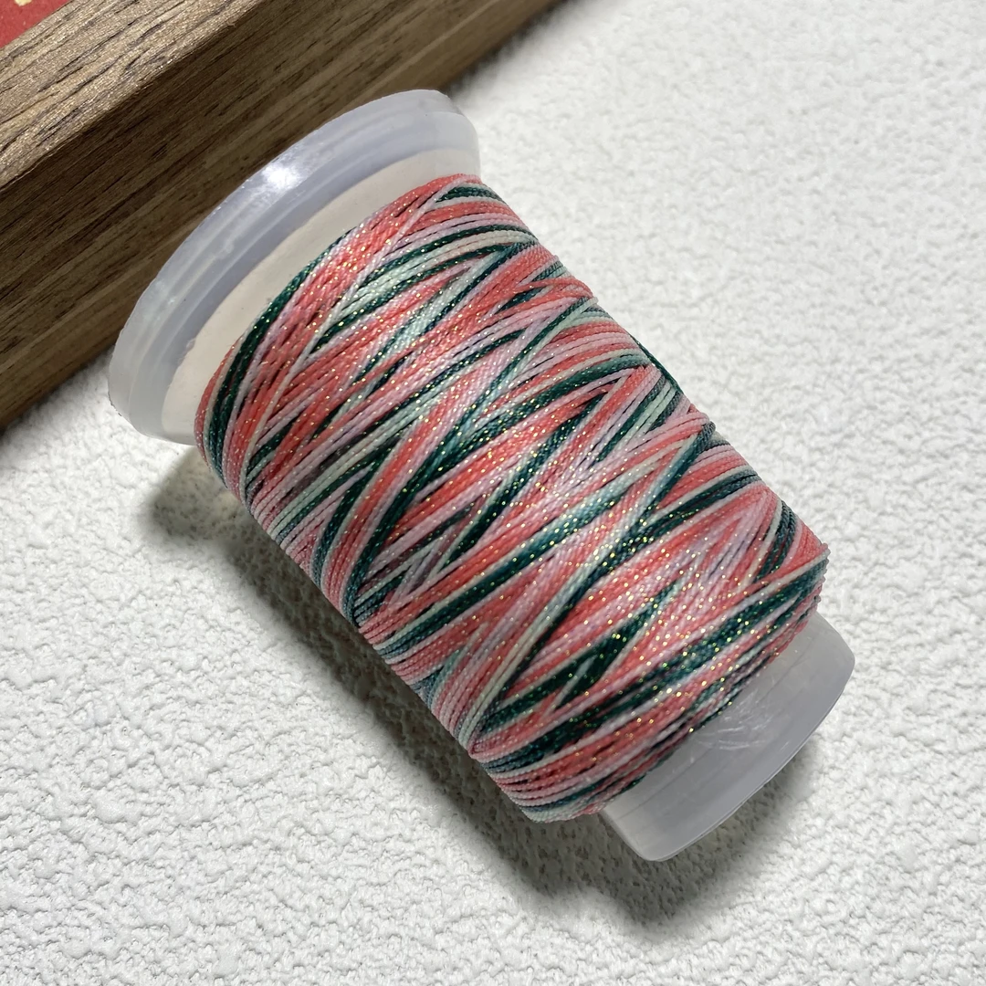 【二月文创】（星空段染蜡线 4股30克）立体编织手工编织DIY耐磨蜡线