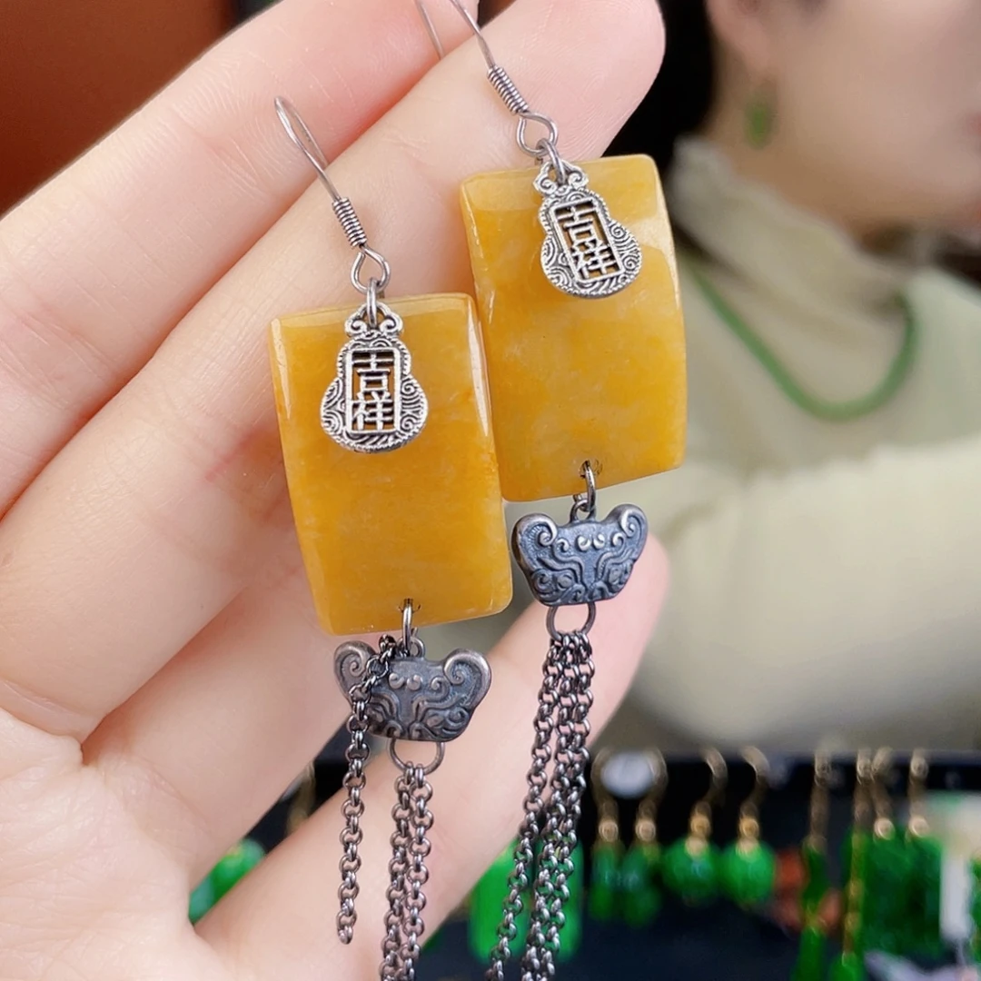 翡翠未镶嵌耳饰饰品