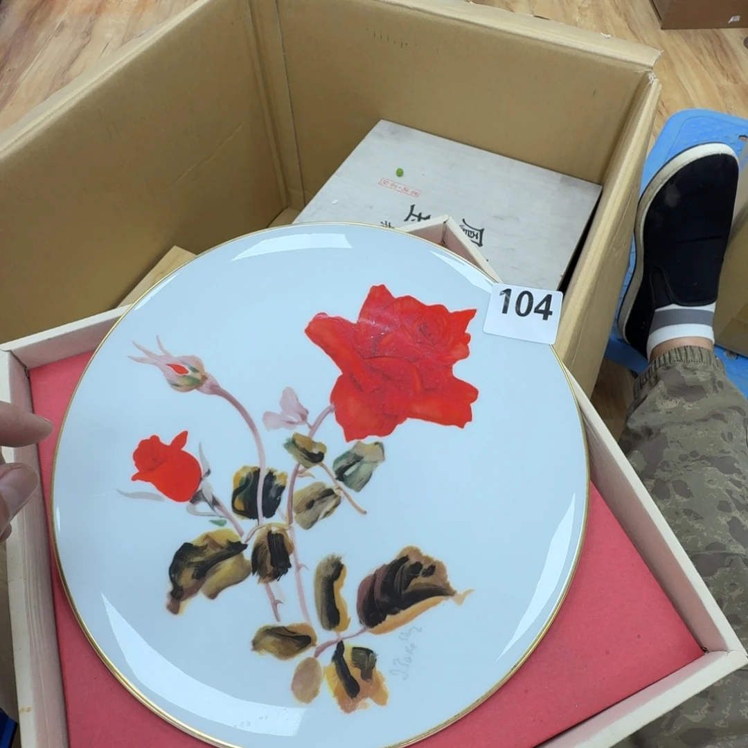 瓷片工艺品摆件瓷器摆件正能量
