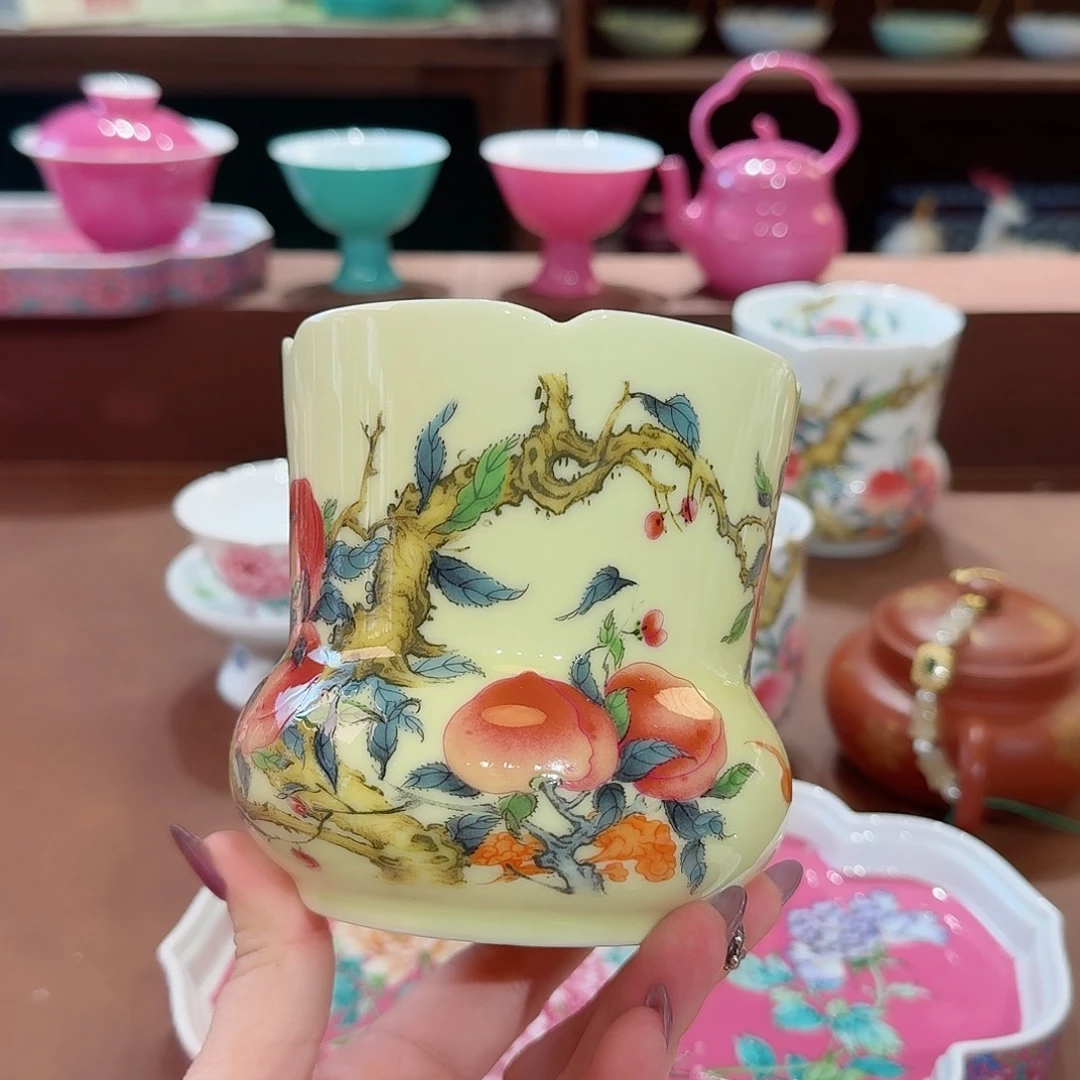 珐琅彩主人杯茶具套装