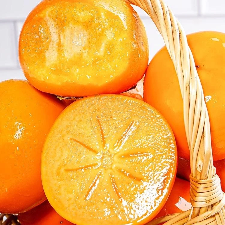 罗田柿孜红甜柿 现摘现发