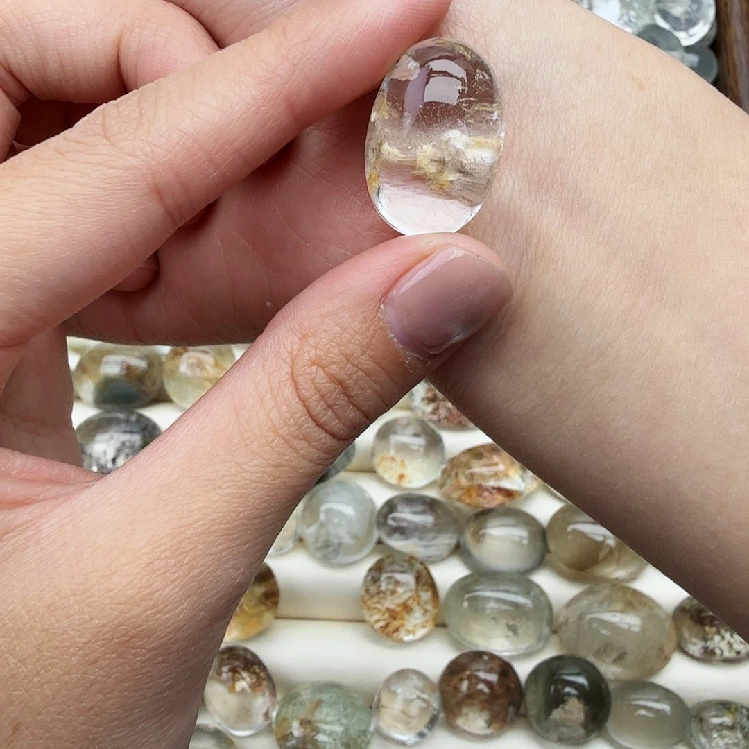 冰***茶未镶嵌珠宝半成品水晶