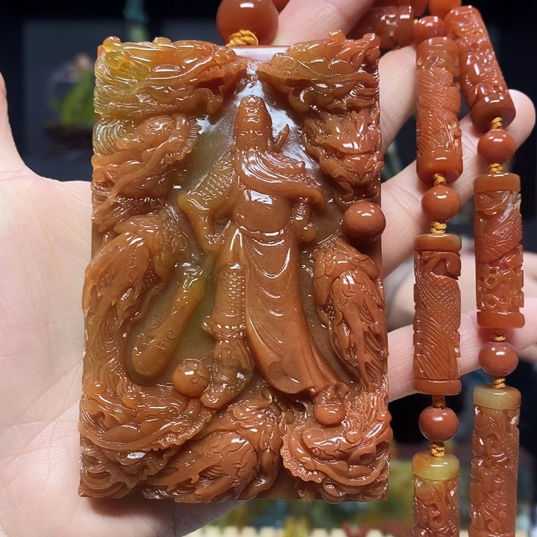 未镶嵌岫玉挂件吊坠