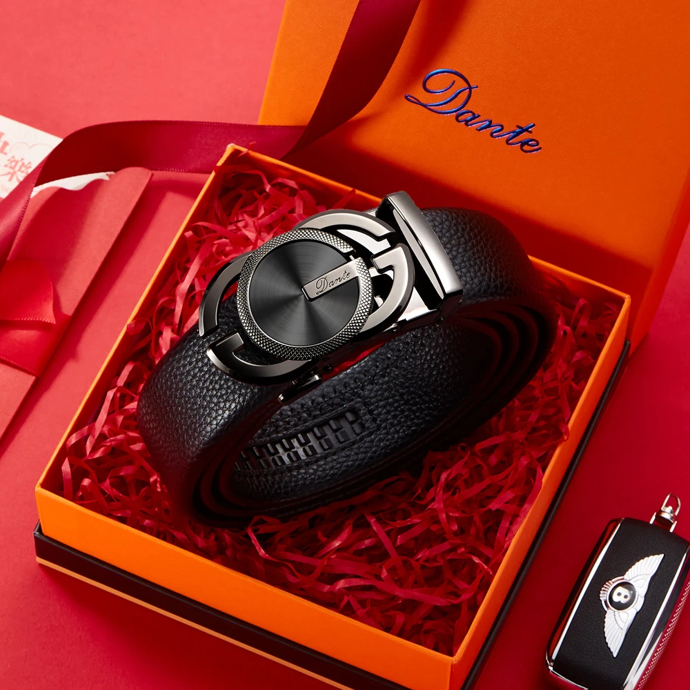 Dante专柜正品男士轻奢腰带自动扣时尚裤腰带送礼盒-Y
