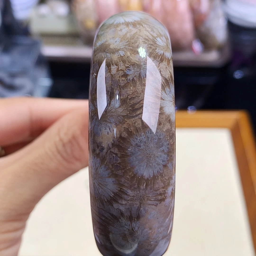 硅化珊瑚（珊瑚玉）未镶嵌吊坠(赠链)41号56圈口