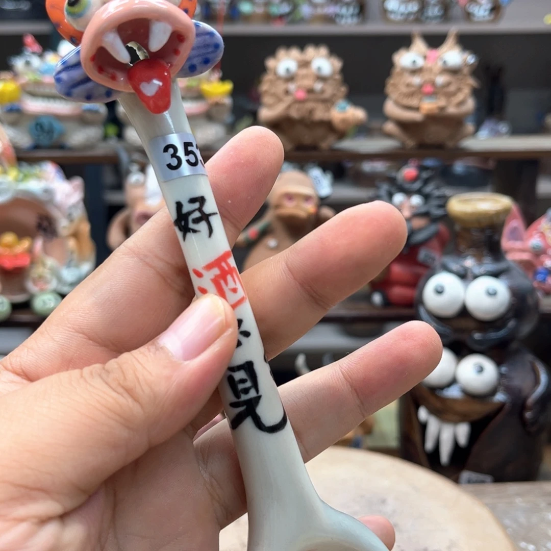 兜***我摆件直播间纯手工陶瓷摆件353