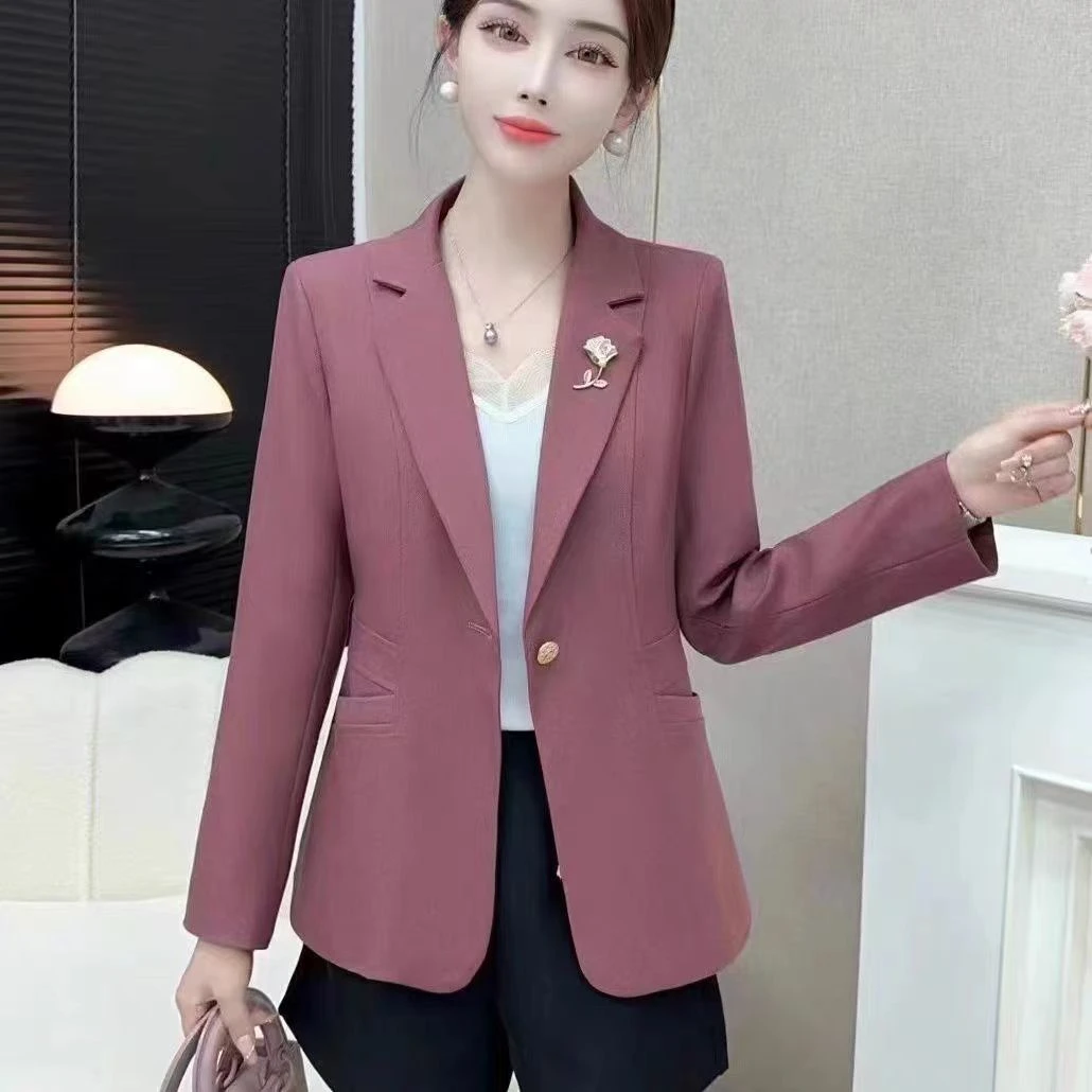 【福丽3】时尚百搭气质韩版西服网红小个子显瘦设计感西装外套