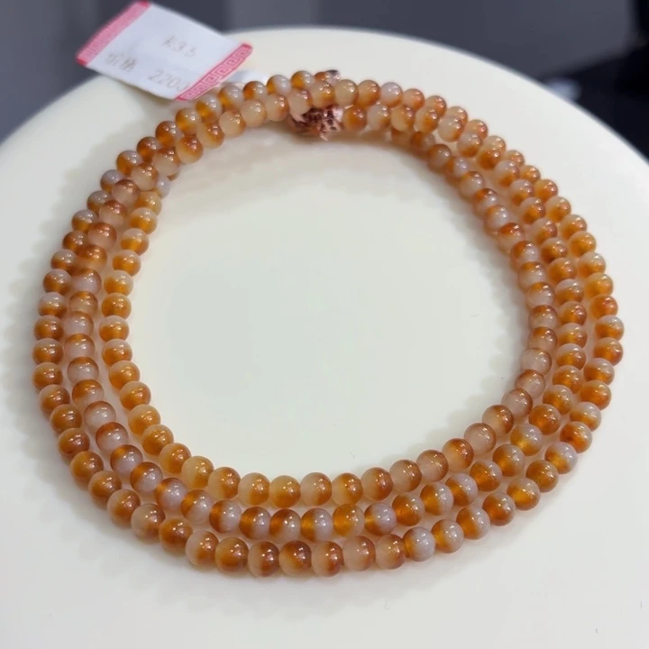 翡翠未镶嵌手链聚宝盆小米珠卡3.5