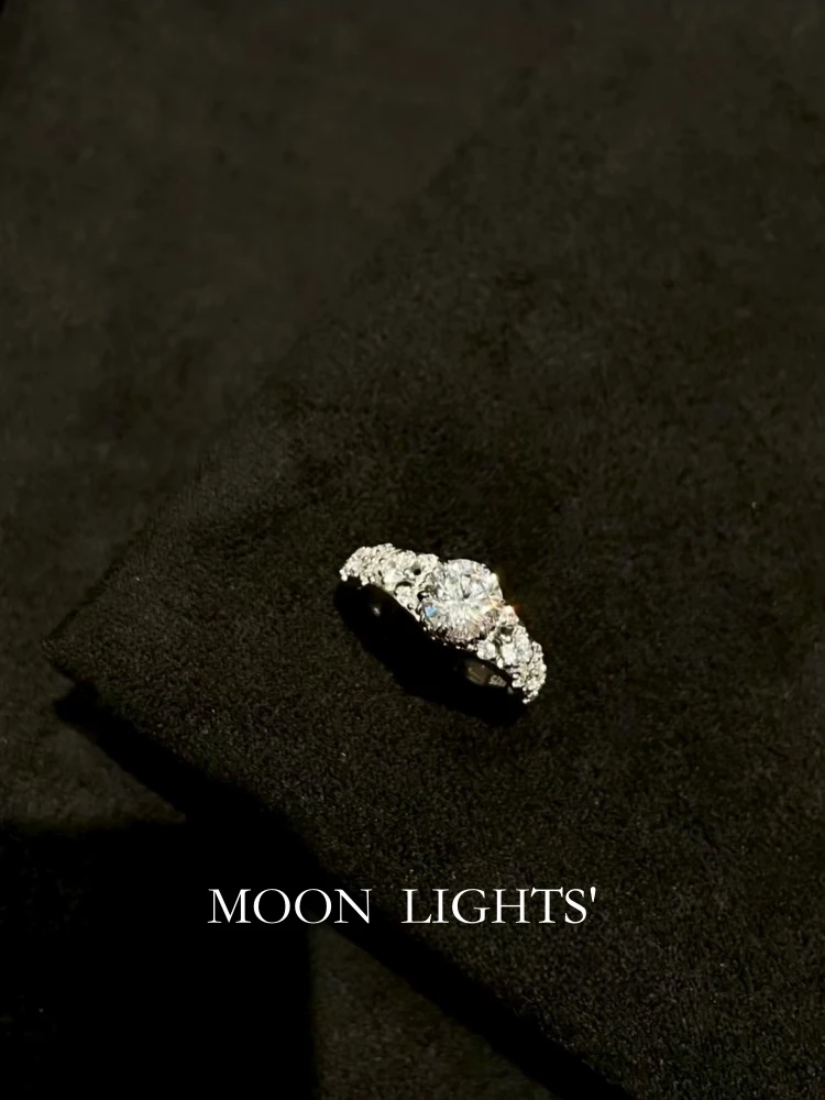 925银戒指 Moon Lights‘ | 复古诗集：1克拉古董风重工精致戒指