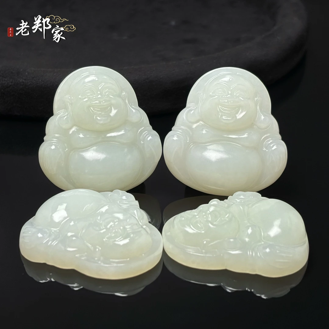 【老郑家】和田玉佛公挂件 1953 多样性发一件 约46*45*11mm