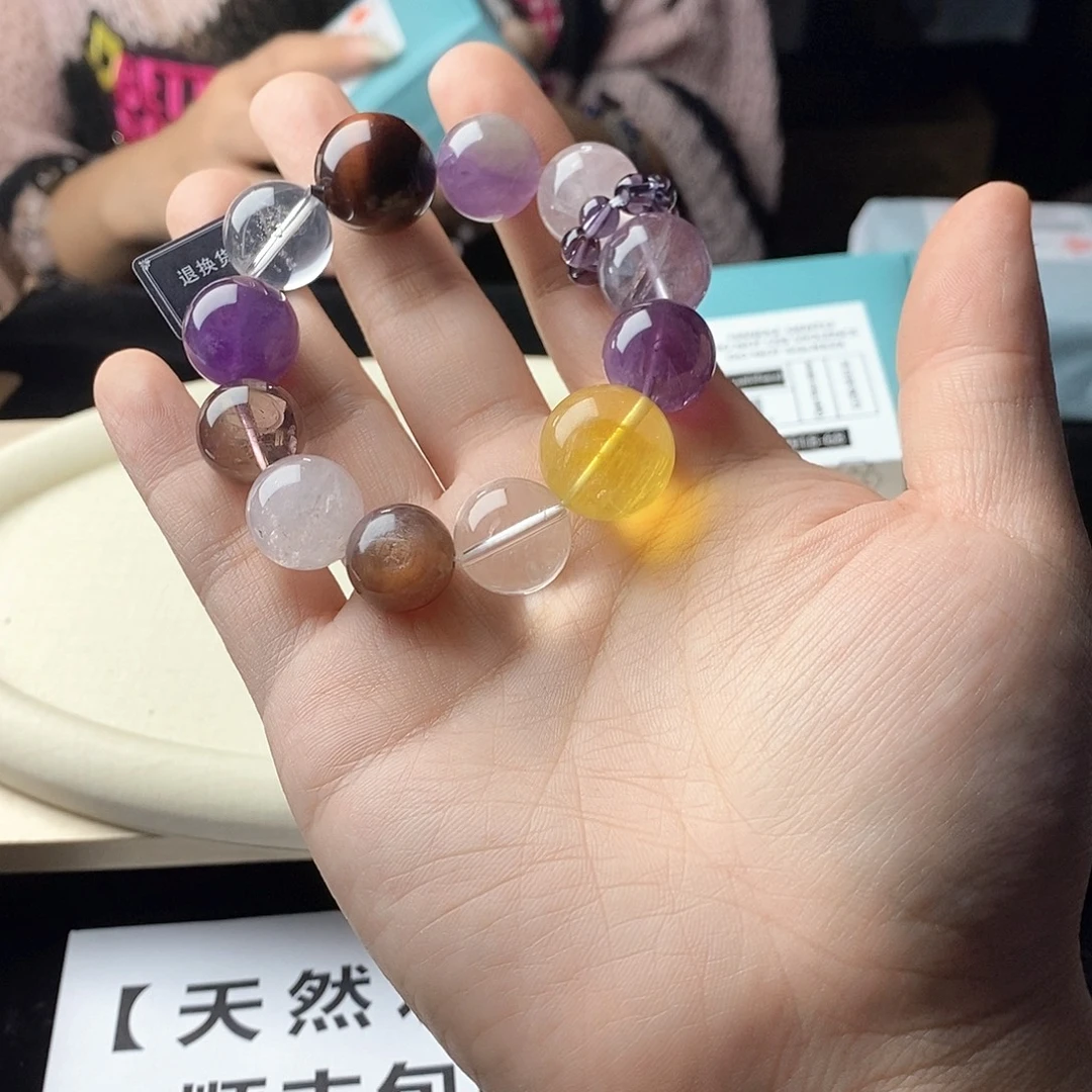 银S925镀金镶嵌手链水晶