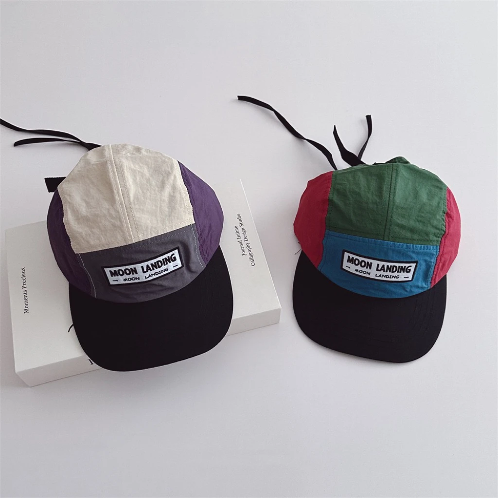 雏奇精选 中性款春夏拼色鸭舌帽亲子款