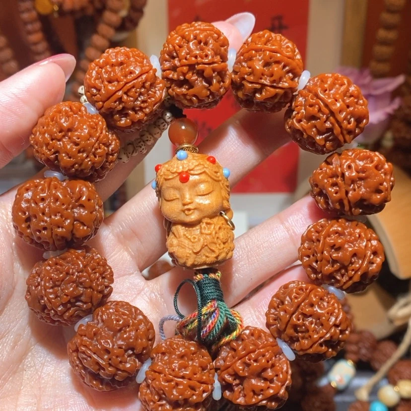 【闪购商品】金刚菩提手串人**也22六瓣肉