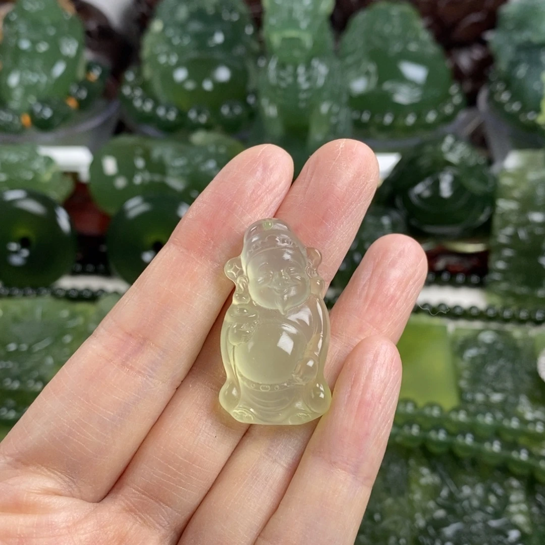 岫玉未镶嵌挂件挂件