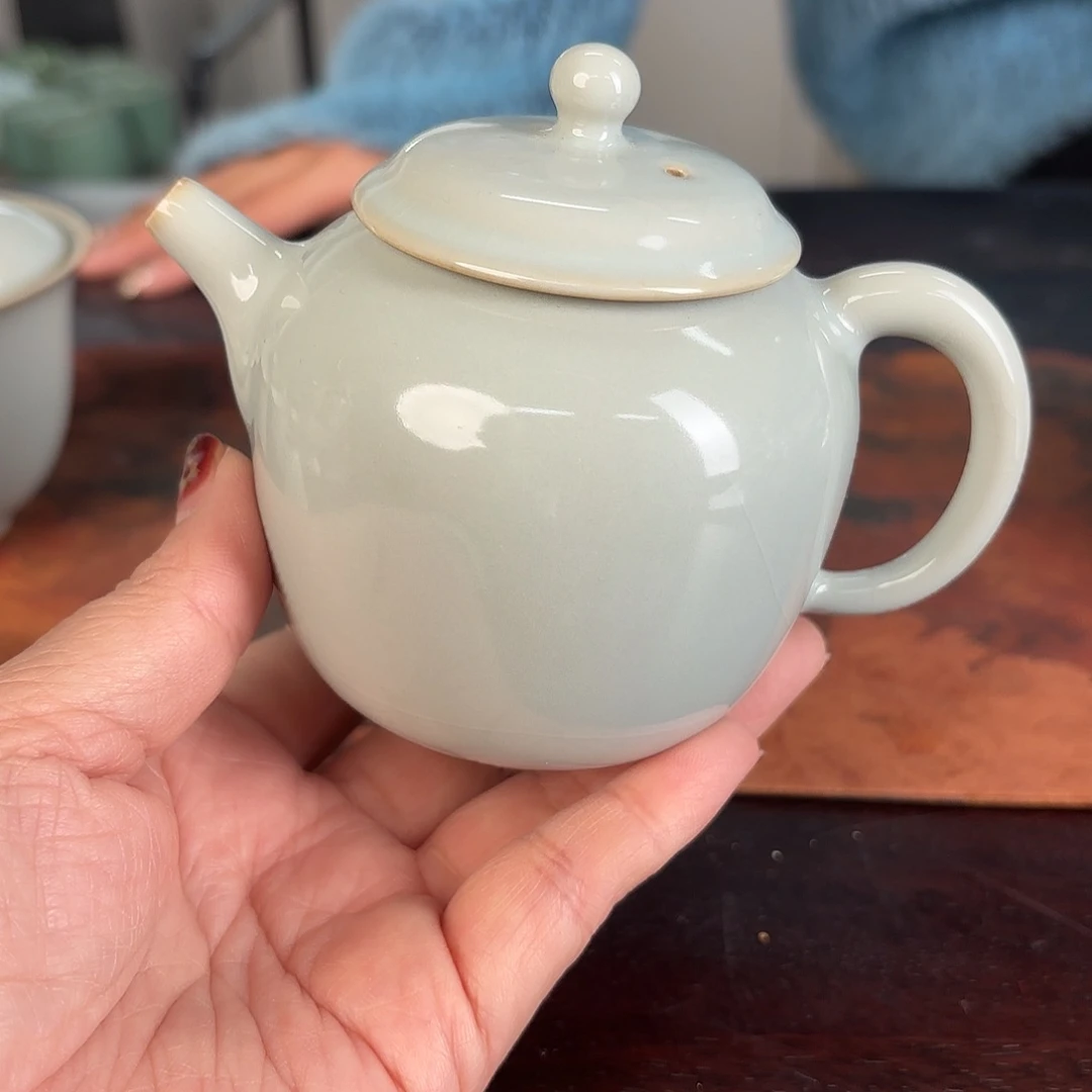 龙泉云间青瓷小米茶器