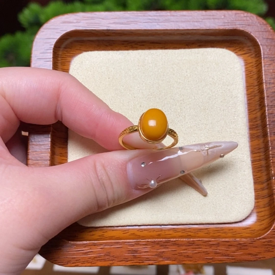 【闪购商品】未镶嵌蜜蜡戒指戒指