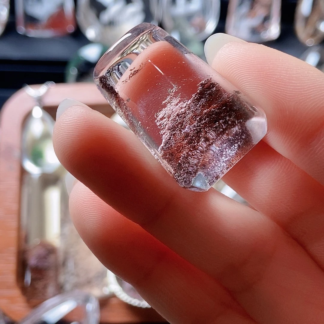 水晶未镶嵌颈饰红幽灵无事牌