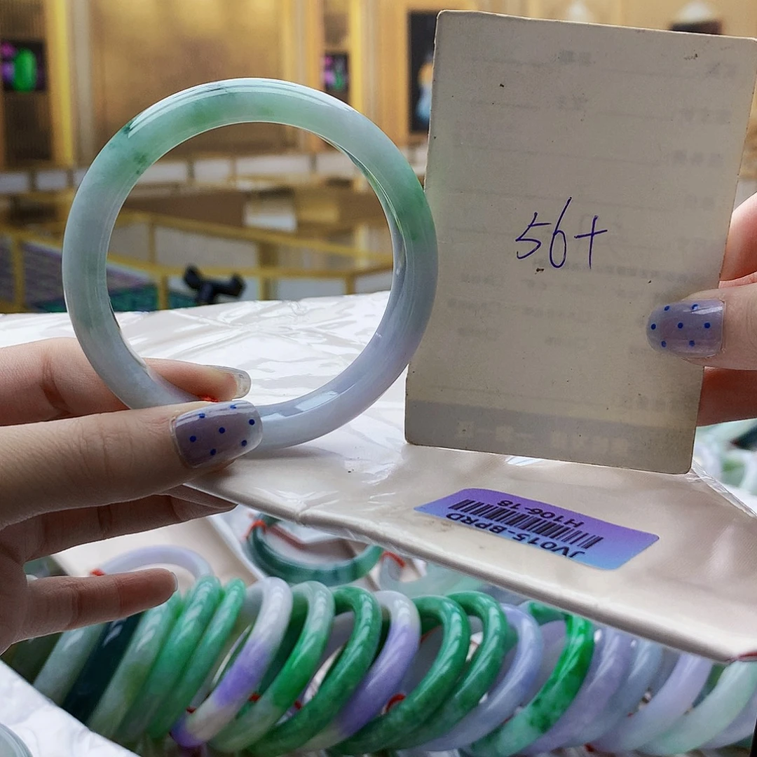 翡翠未镶嵌手镯huu