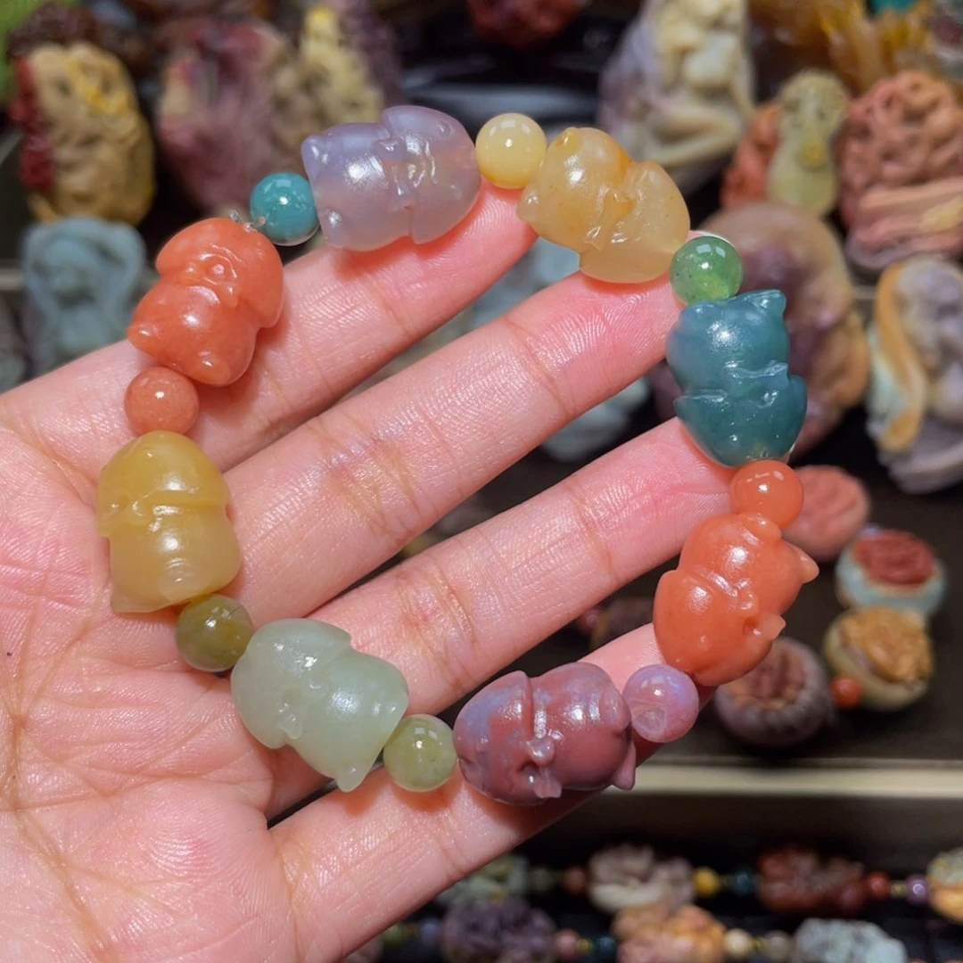 未镶嵌手串石英质玉