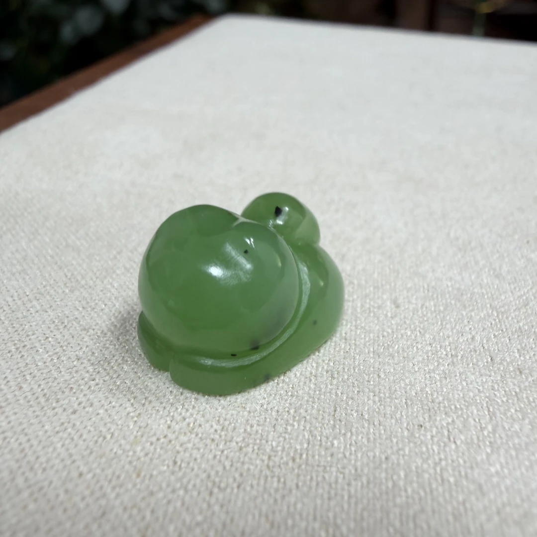 天然和田玉碧玉小猫