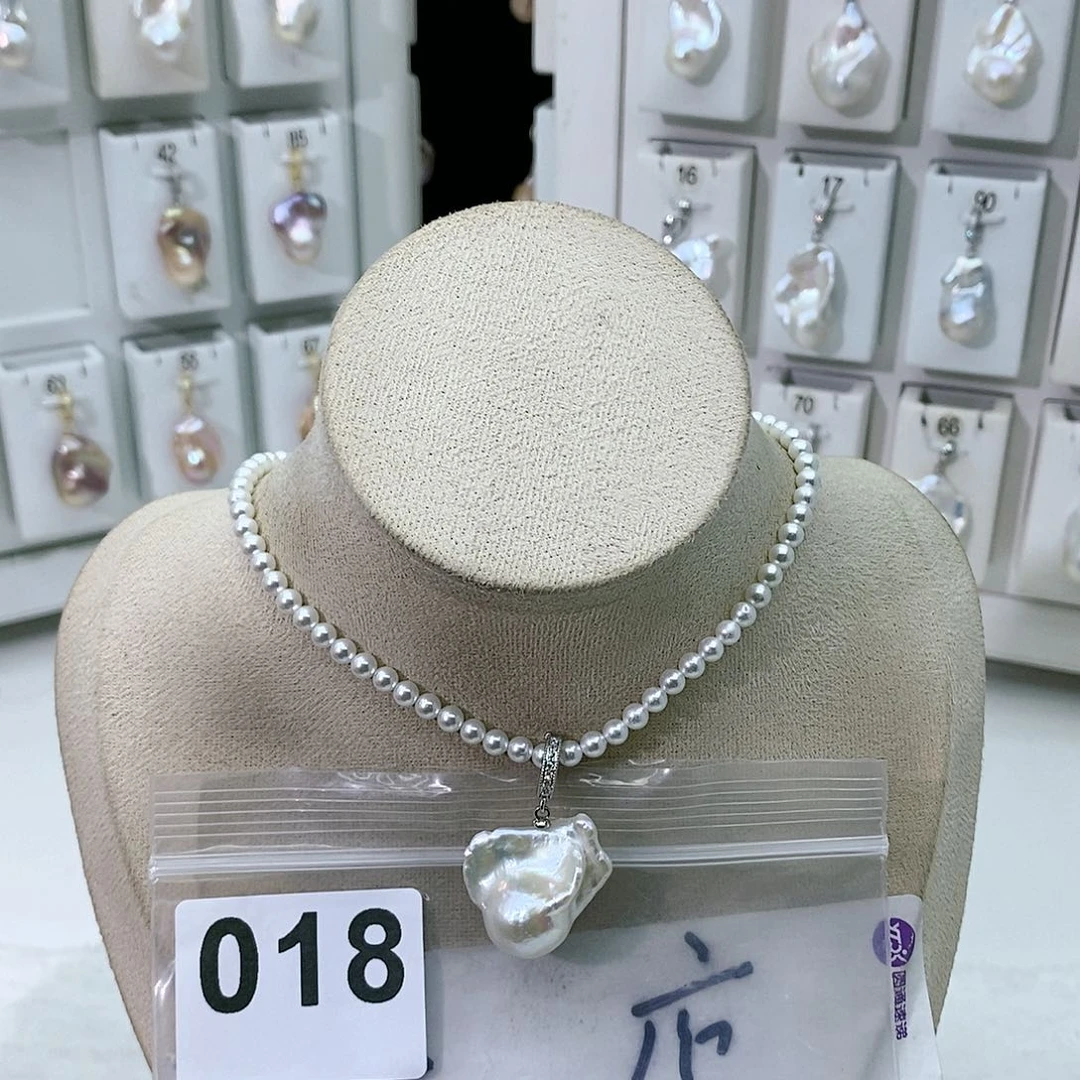 淡水珍珠颈饰合金