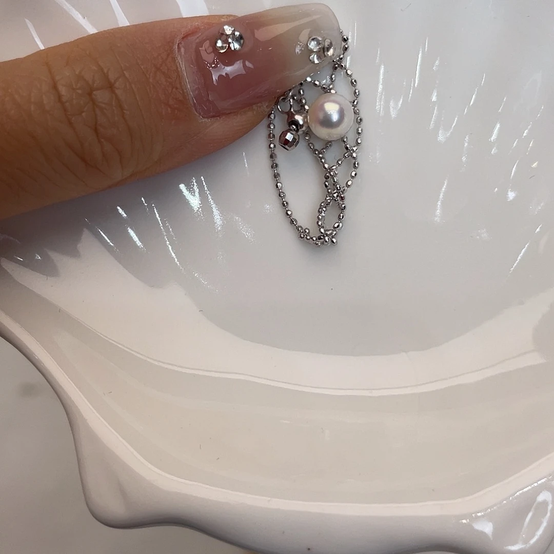 海水珍珠银S925镶嵌戒圈