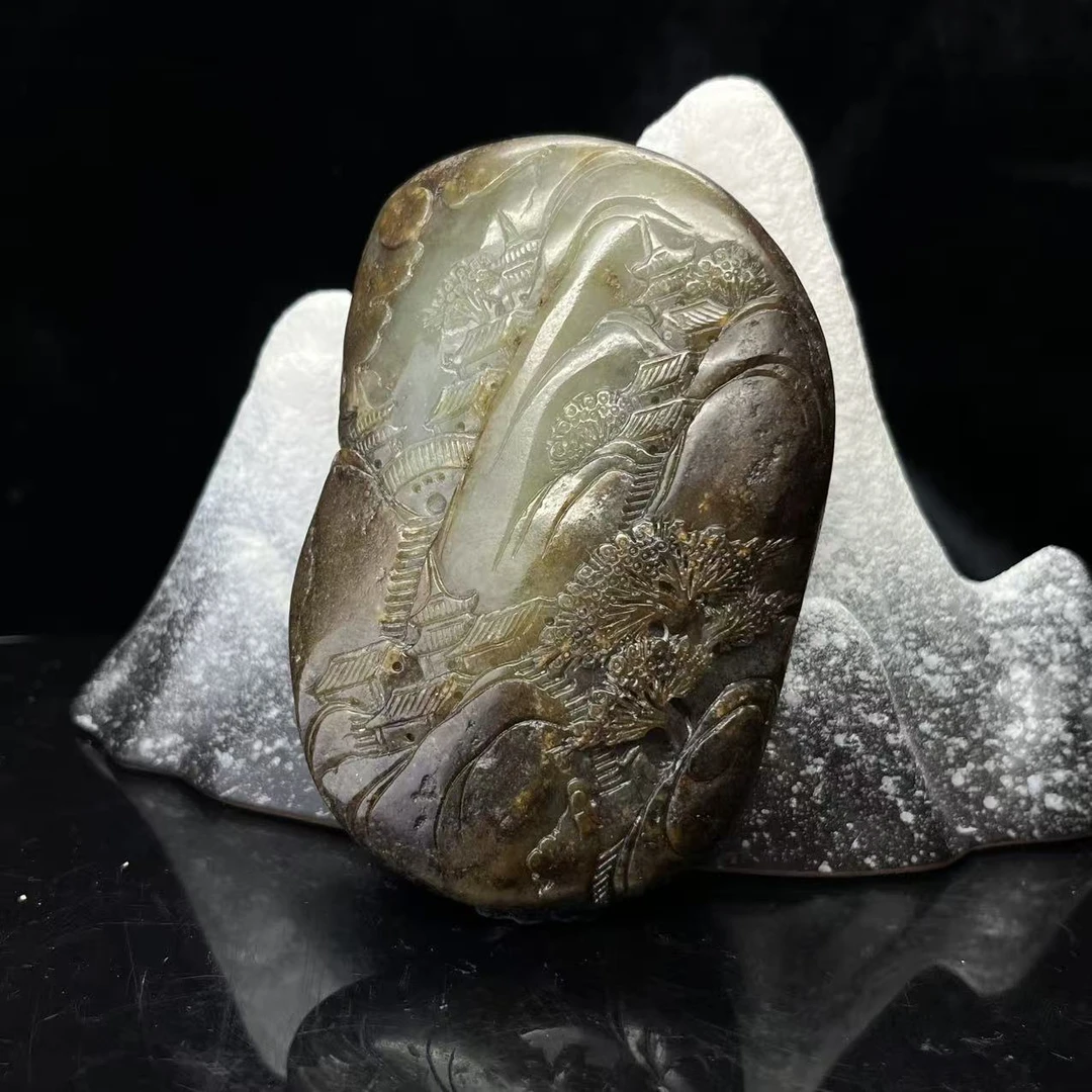 A667 和田玉手把件 YY335001