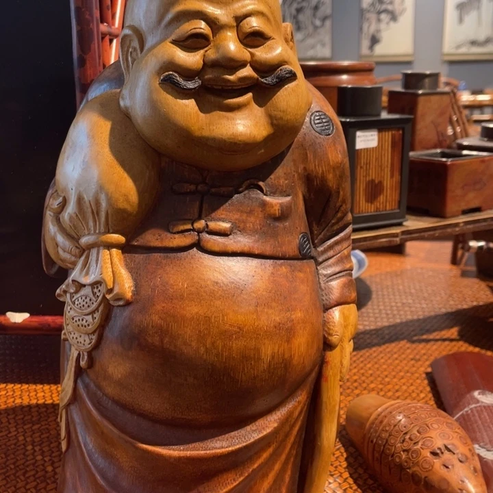 紫砂石头小*老竹根地主