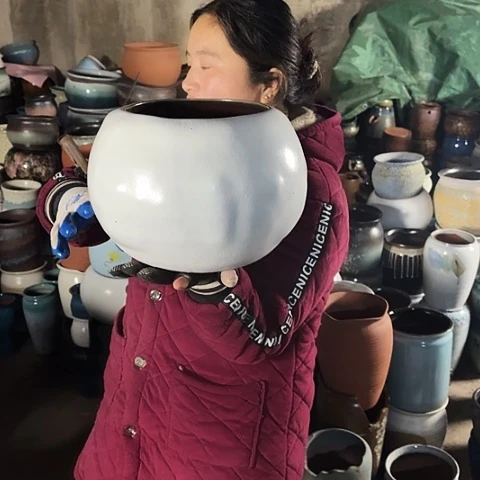 口19高22瑕疵鼓包 盆子