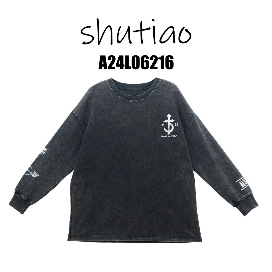 【SHUTIAO】2024秋冬：新款小众设计款T恤A24L06216