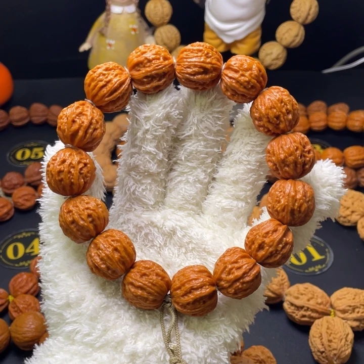 时***待手串文玩核桃粗筋八棱