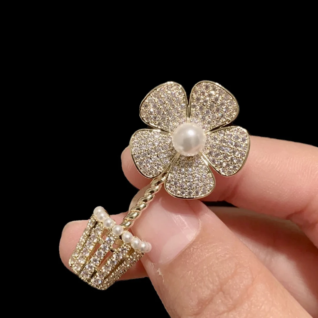 铜胸针 金色原创设计甜美法式复古胸针轻奢一字夹简约百搭重工