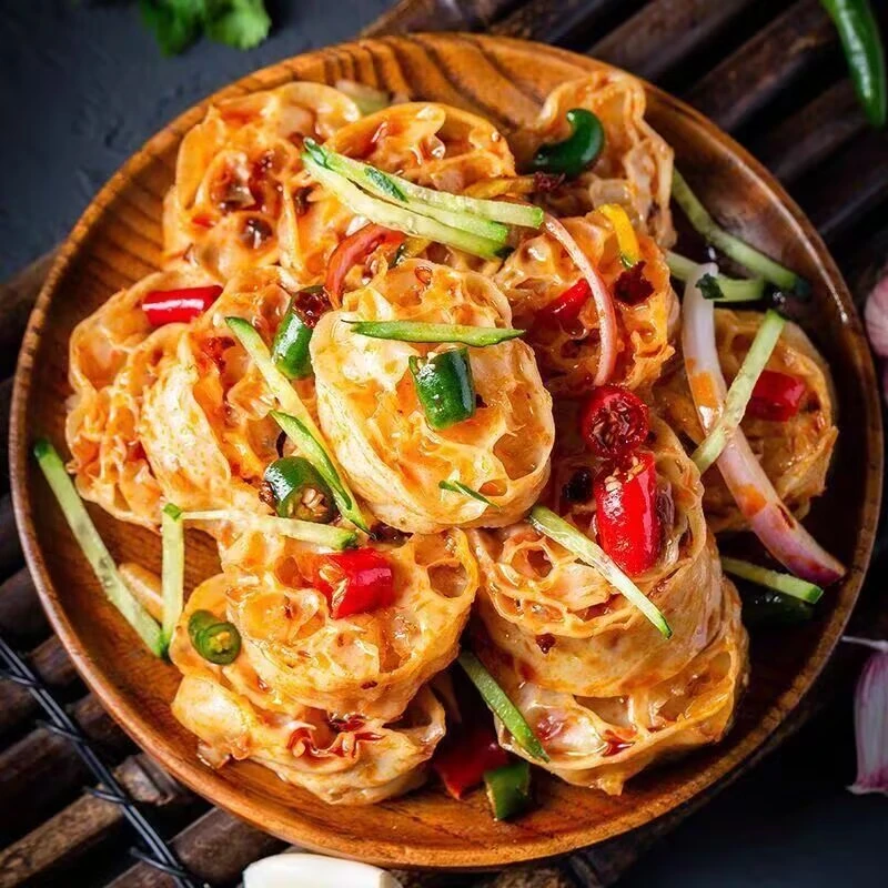 爆汁网红面藕凉拌菜食材干货干货凉皮无添加纯正面藕低脂大豆耳