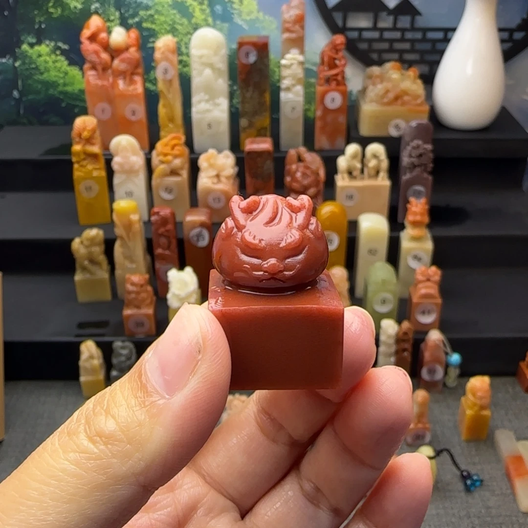 印石寿山石包子龙印章