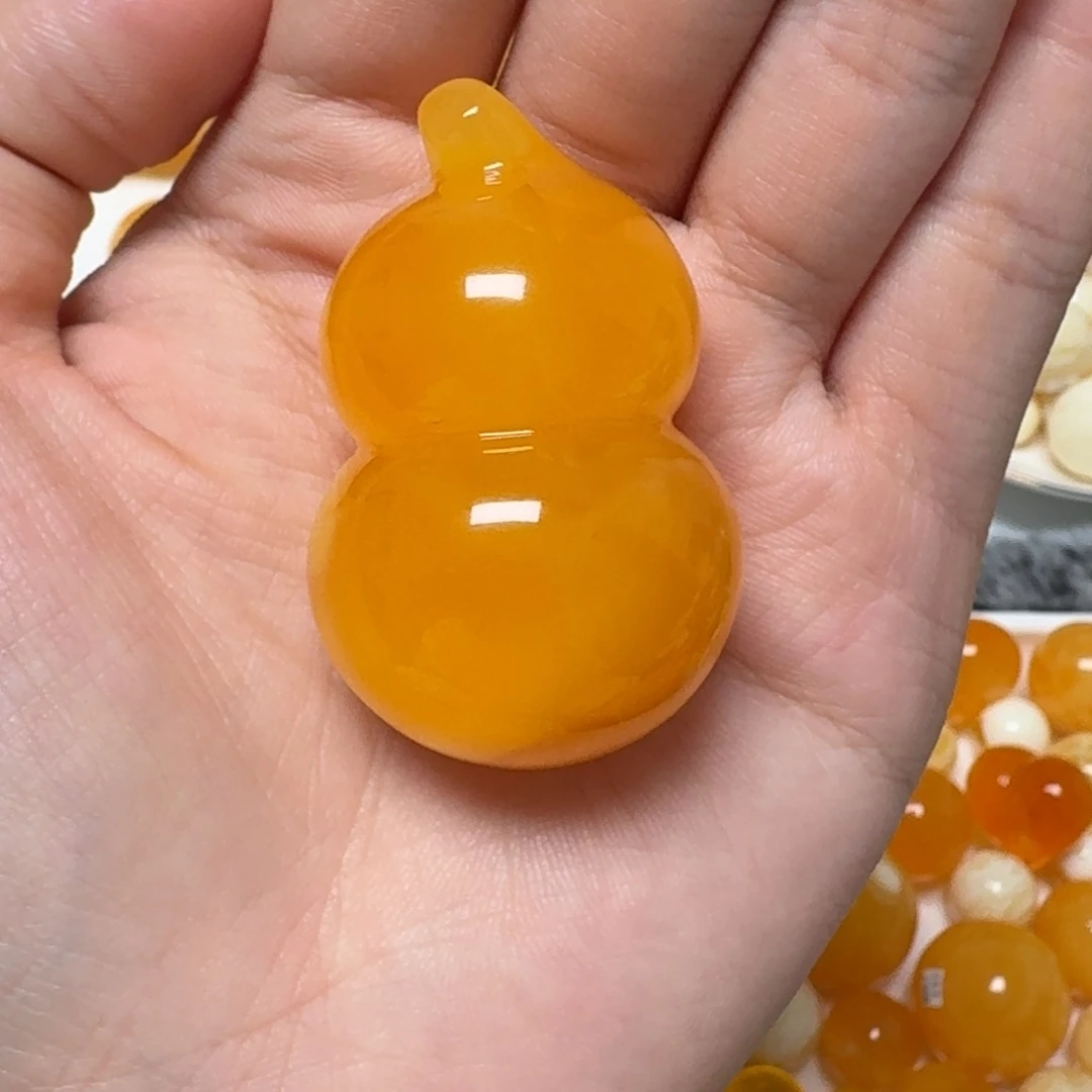 琥珀未镶嵌裸石蜜蜡葫芦